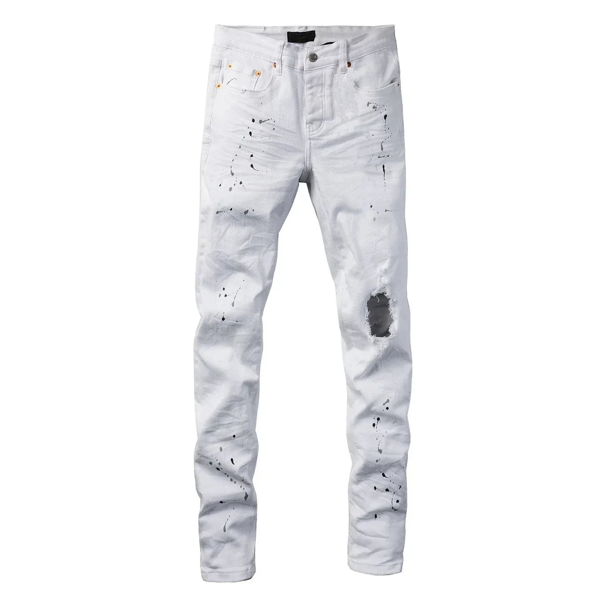 Purple White Jeans