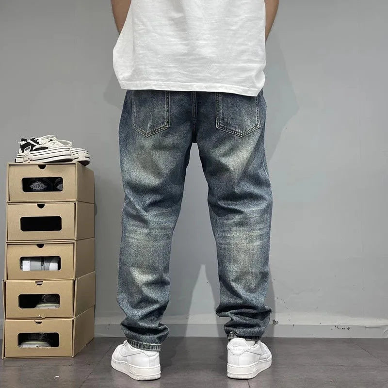 Distressed Vintage Blue Jeans
