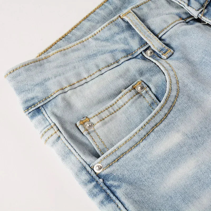 Hand-worn Jeans