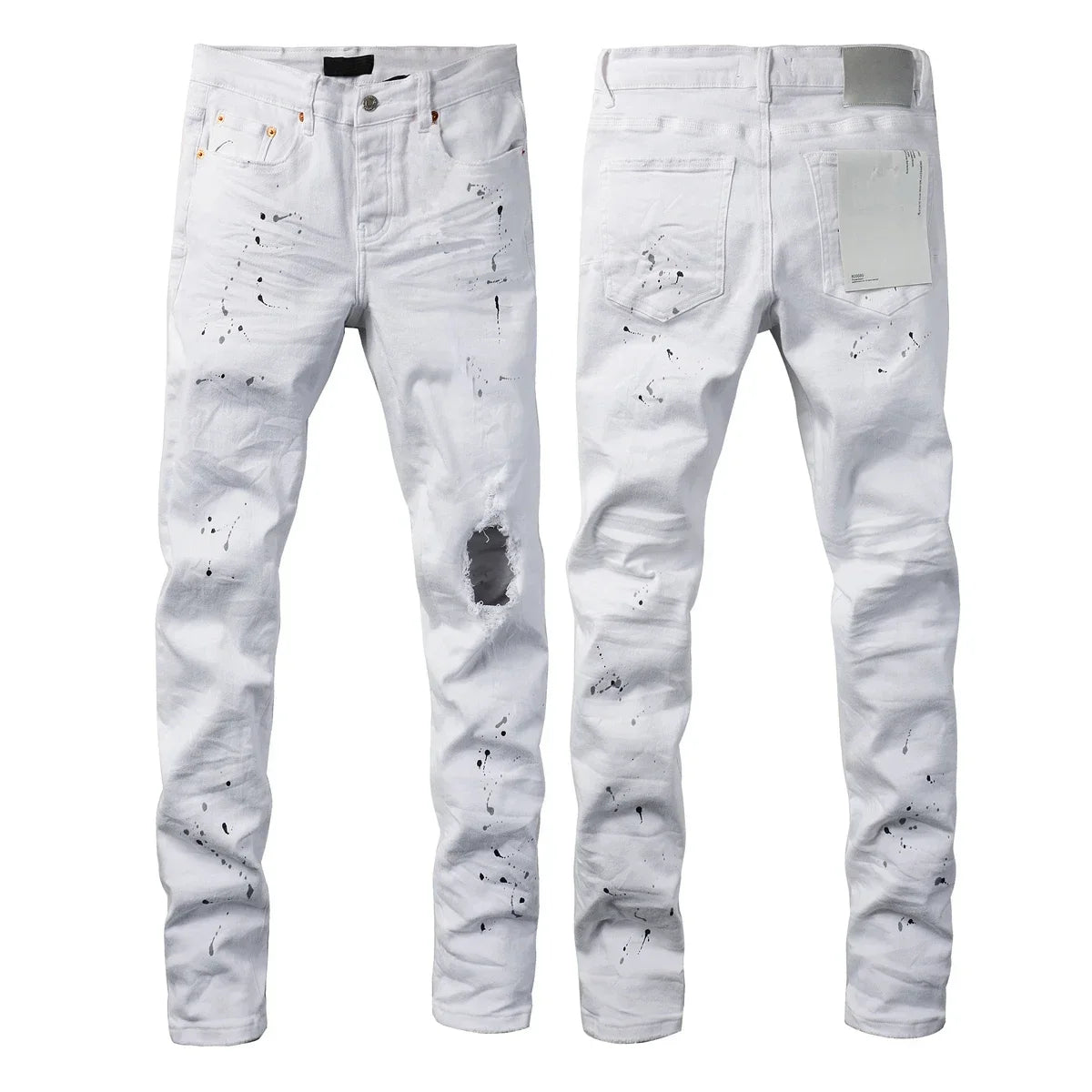 Purple White Jeans